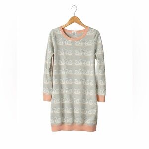 PL Kids Swan Sweater Dress. Gray & Pink. NWT. Size 6X. Planet Kids